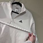 Adidas White Quarter Zip Sweatshirt Photo 8