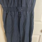 Joie  Women's Navy Jumpsuit linen blend size large Photo 8