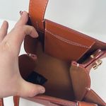 DANSE LENTE Margot Leather Tote Bag Sunset Orange Photo 3