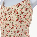 Reformation  Women's Sloane Floral Midi Slip Dress | Sz Medium | Tosca Cream Photo 4
