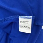 Womens Strapless Dress Large Blue Flare Party Cocktail Evening Formal Photo 4