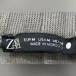 ZARA Women’s Size Medium Gray Ribbed Knit Joggers Photo 6