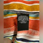 Mossimo Striped Elastic‎ Boat Neck Wide Flutter Short Sleeve Size L Off Shoulder Red Size L Photo 7