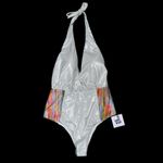 Unify the Ties Inner Peace One Piece Swimsuit Sz M Pearl Shimmer New MSRP $150 Pink Size M Photo 3