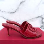 Valentino Garavani Vlogo red patent leather slide sandal size IT 36 US 6 Photo 4