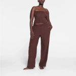 SKIMS  Fleece‎ Lounge Pant Size M  Cocoa AP-LPT-2171 Photo 1