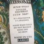 Moa Moa new  [McM] ❤︎ Sharkbite Hem Print Braided Strap Cami ❤︎ Mixed Green Print Photo 5