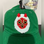 Her Universe Studio Ghibli Princess Mononoke Mask Portrait Chenille Green Cap Photo 2
