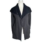 Lululemon Gratitude Wrap Jacket Small Grey Snap Closure Cotton Blend Long Sleeve Gray Photo 2