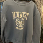 Midwest baby blue sweatshirt Gray Size M Photo 0