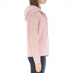 Bobeau  Flocked Zip Hoodie Pink Blush Hearts Fleece Lined Jacket Size Medium Photo 4
