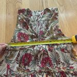 Free People Tiered Layered Floral Bird Print Blouse Top Tunic Small Boho Photo 6