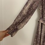 Zimmermann  Pussy-bow snake-print crepe de chine midi shirt dress Photo 4