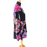 Free People Brunch A Bunch Longsleeve Tunic Top Black Floral Motif Size Small Photo 4