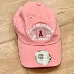 New Era 2005 Women’s  Angels AL West Champions Adjustable Hat Pink “rare” Photo 0