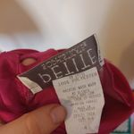 American Vintage Petite Sophisticate Size 4 Vintage 80s Retro Bright Fuschia Magenta Shiny Blouse Photo 13