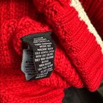 Sanctuary Red Half-Zip Sweater with White Trim Photo 3