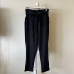 Grace Karin  - Women's Super-High Rise Tapered Ankle Pull-On Paperbag Pants Photo 3