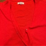 Madewell Texture & Thread Jacquard Wrap-Tie Top in Ripe Persimmon Size XL Photo 6