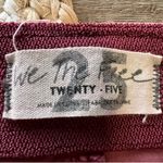 We The Free  Penny Pull On Red/Pink Corduroy Flare Pants Size 25 Photo 4