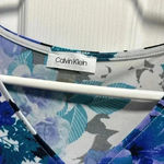 Calvin Klein Turquoise and purple  floral dress top Photo 1