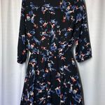 Lush Clothing Dark Floral Fairy Wrap Dress Sz S Black Short Feminine Church Grunge Y2K Office Photo 6