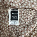 SheIn Tan and White Heart Print Halter Dress Photo 7