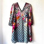 Tolani Multicolor Floral Long Sleeve Dress Sz S Photo 8