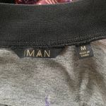 IMAN black leaf pattern long sleeve zip up bomber jacket sweatshirt women's M Size M Photo 5