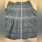 Sundance 100% Cotton lightweight denim skirt Size 14 Photo 5