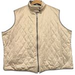 Ralph Lauren Lauren  Women’s Size 2X Gray Tan Beige Quilted Down Reversible Vest Photo 1