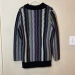 Misook  Exclusive. Long sleeve sweater jacket.  Cardigan.‎ XS. Black/Purple Photo 2