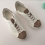 Cheetah Print Sneakers, Size 8 1/2 Tan Photo 1