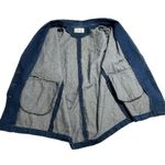 Deyas vintage Denim jacket with brocade work all over Y2K Blue Size L Photo 8