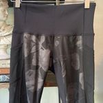 Lululemon Seek The Heat Crop Leggings Inky Floral Soot Black Womens Size 4 Photo 9