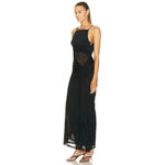 CHRISTOPHER ESBER Chlorophyte Ore Gown in Black 0 New Womens sheer Long Dress Photo 3