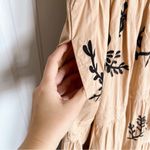 Anthropologie  • The Somerset Maxi Dress: Embroidered Edition tan black floral Photo 7