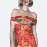 ZARA NWOT BLOGGERS FAV ALL OVER PRINT MIDI / MAXI DRESS Rare Photo 2