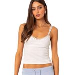 Edikted  amilia lace trim tank top white Photo 3
