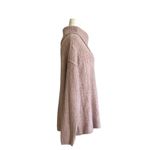 Verve Ami  Sweater Pink Split Shawl Cowl Neck Soft Cable Knit Tunic XL NEW Photo 3