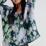 Free People Primrose Floral Tunic Pullover Sweater Photo 0