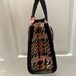 Kate Spade Manhattan Plaid Chunky Woven Fabric Leather Tote DANCER PINK Photo 4