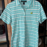 Masters Magnolia Lane Collection polo embroidered shirt collar golf augusta Blue Photo 0