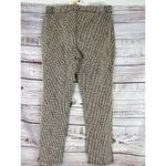 Michael Kors Slacks Pants Womens L Chocolate Houndstooth Taper Mid Rise NWT $110 Photo 1