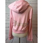 Juicy Couture  NWT Big Bling Velour Hoodie Jacket Large Sweatshirt Pink Y2K 90s Photo 1