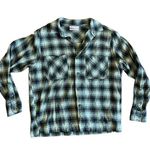 Urban Outfitters  green plaid womens button down sz small lumberjack fall Photo 0
