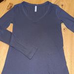 Athleta  grey ribbed long sleeve Photo 0