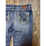 BKE Tenley Crop Capri Jeans Medium Wash Low Rise Stretch Bling Pockets Women 29 Photo 11
