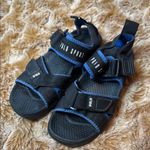 Ralph Lauren Polo by  Black and Blue Sandals with Adjustable Straps size 6 Photo 0