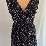 H&M Polka Dot V-Neck Ruffle Sleeveless Faux Wrap Tank Dress Photo 0